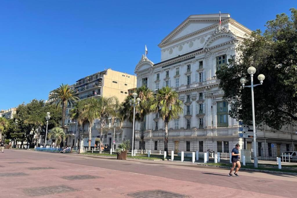 Spacious 3 Bedroom Flat Nice Center - Magnificent View-Parking Exterior photo