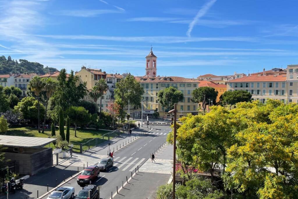 Spacious 3 Bedroom Flat Nice Center - Magnificent View-Parking Exterior photo