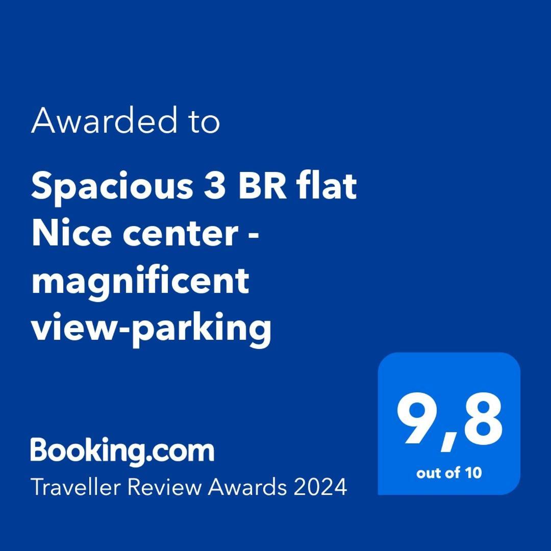 Spacious 3 Bedroom Flat Nice Center - Magnificent View-Parking Exterior photo